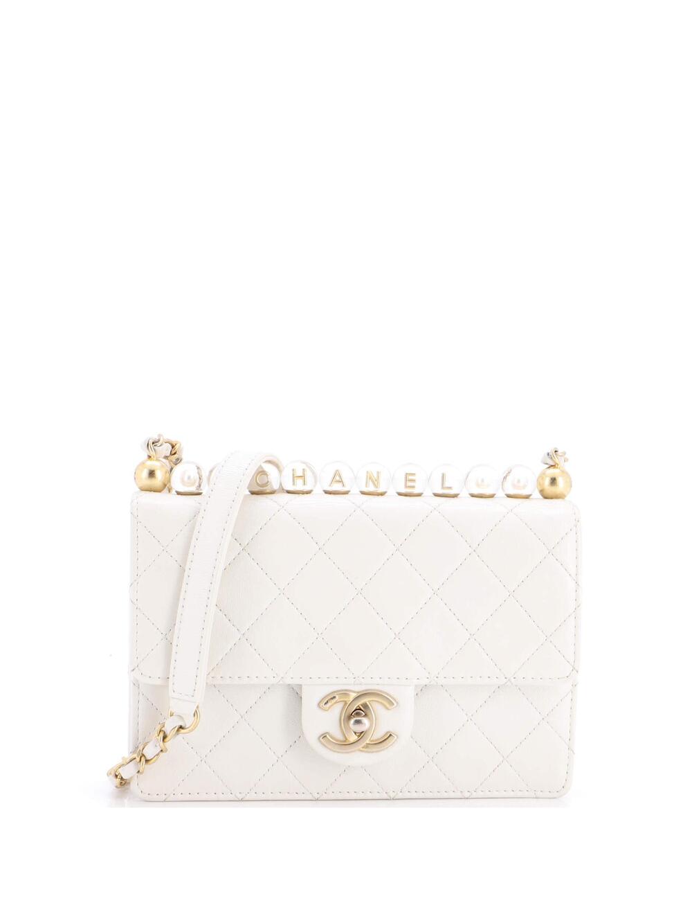 Chanel Chic Pearls Flap Bag Quilted #277142C35B